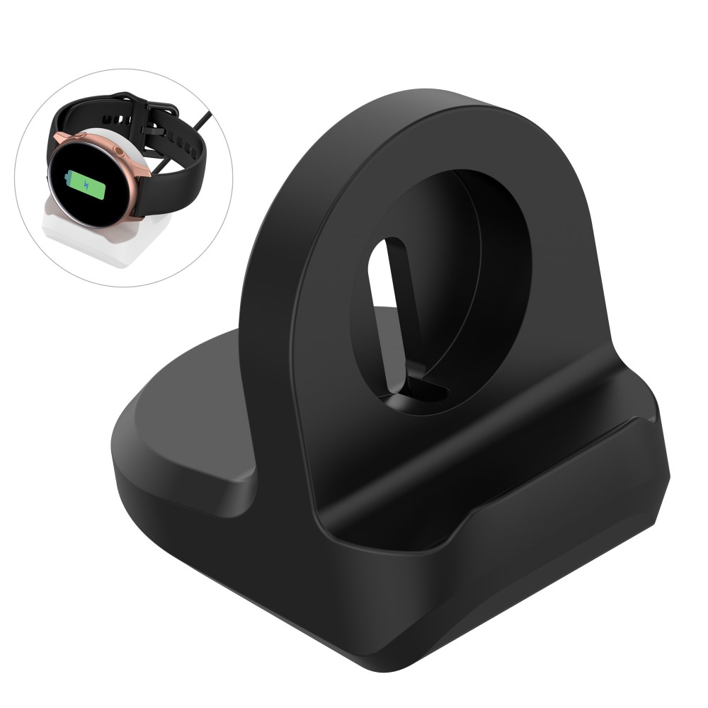  Galaxy Watch 4 Laddning Stativ Silikon Svart
