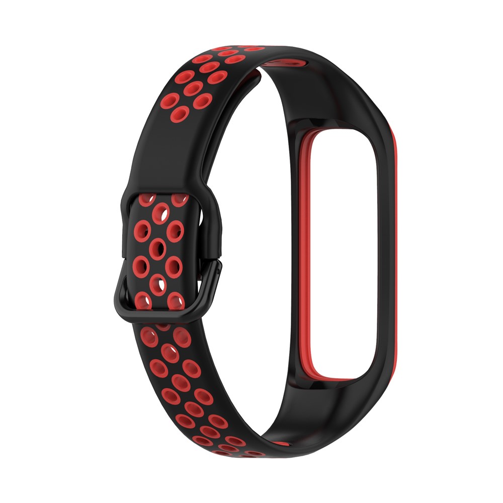  Samsung Galaxy Fit 2 SM-R220 Armband Ihåligt Silikon Svart/Röd