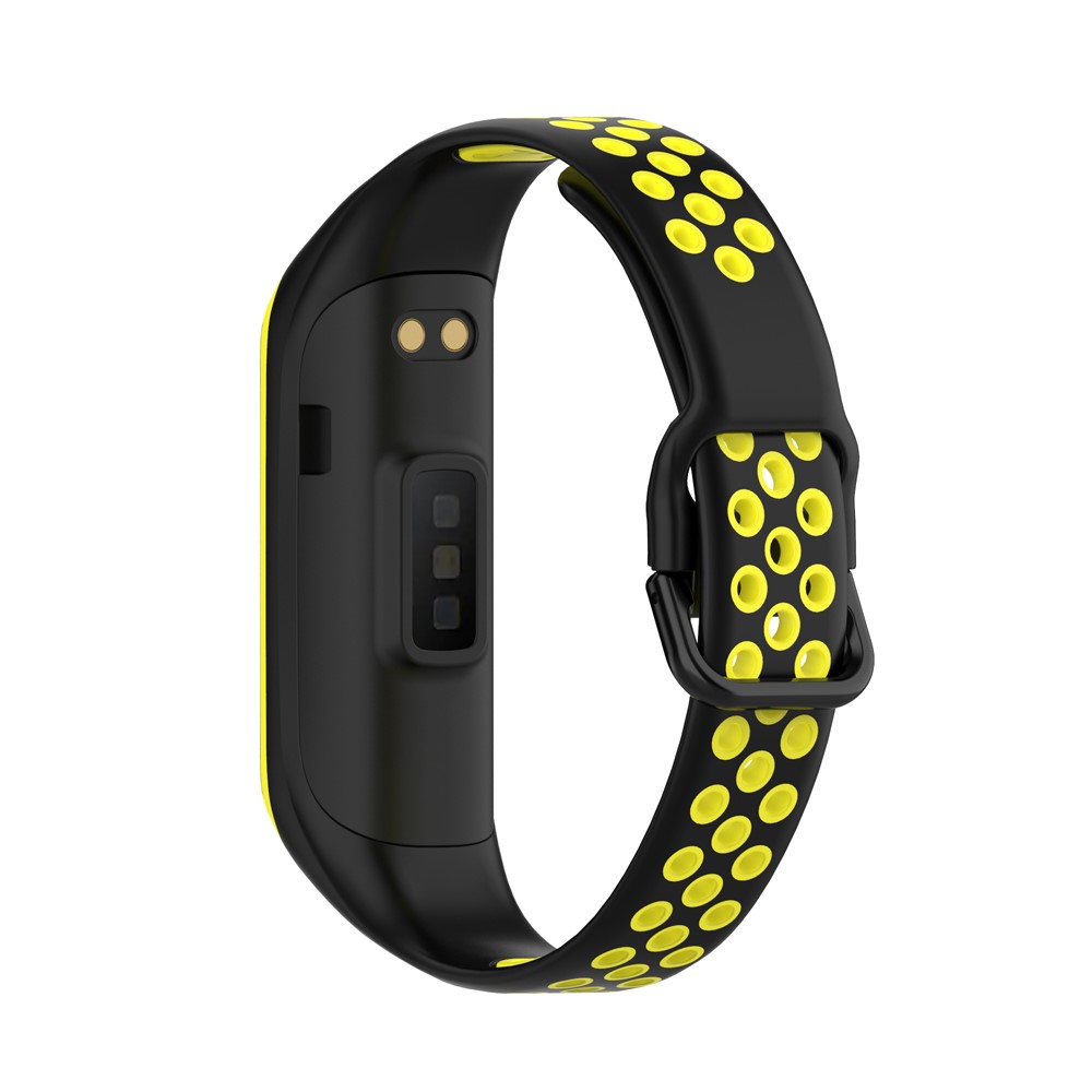  Samsung Galaxy Fit 2 SM-R220 Armband Ihåligt Silikon Svart/Gul