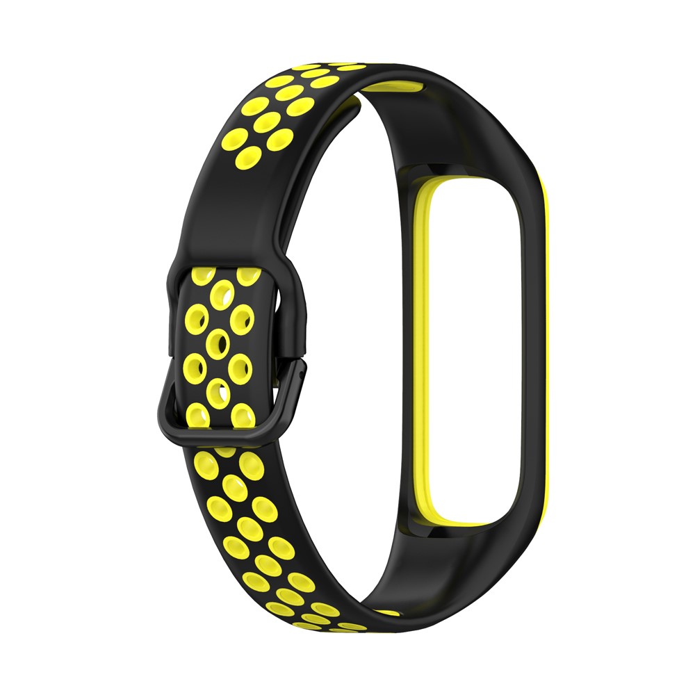  Samsung Galaxy Fit 2 SM-R220 Armband Ihåligt Silikon Svart/Gul