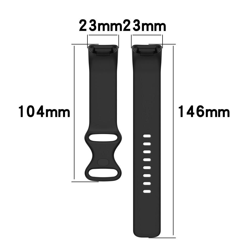  Fitbit Charge 6 / 5 Armband TPU (L) Svart