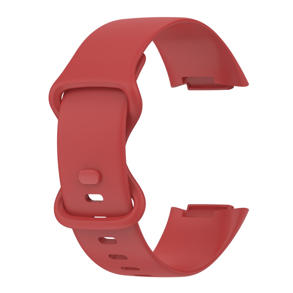  Fitbit Charge 6 / 5 Armband TPU (L) Röd