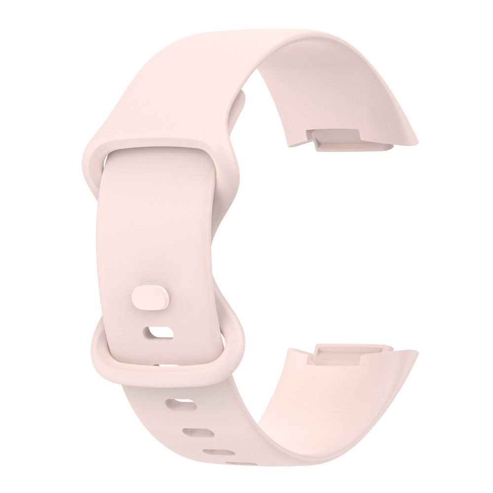  Fitbit Charge 6 / 5 Armband TPU (L) Ljus Rosa
