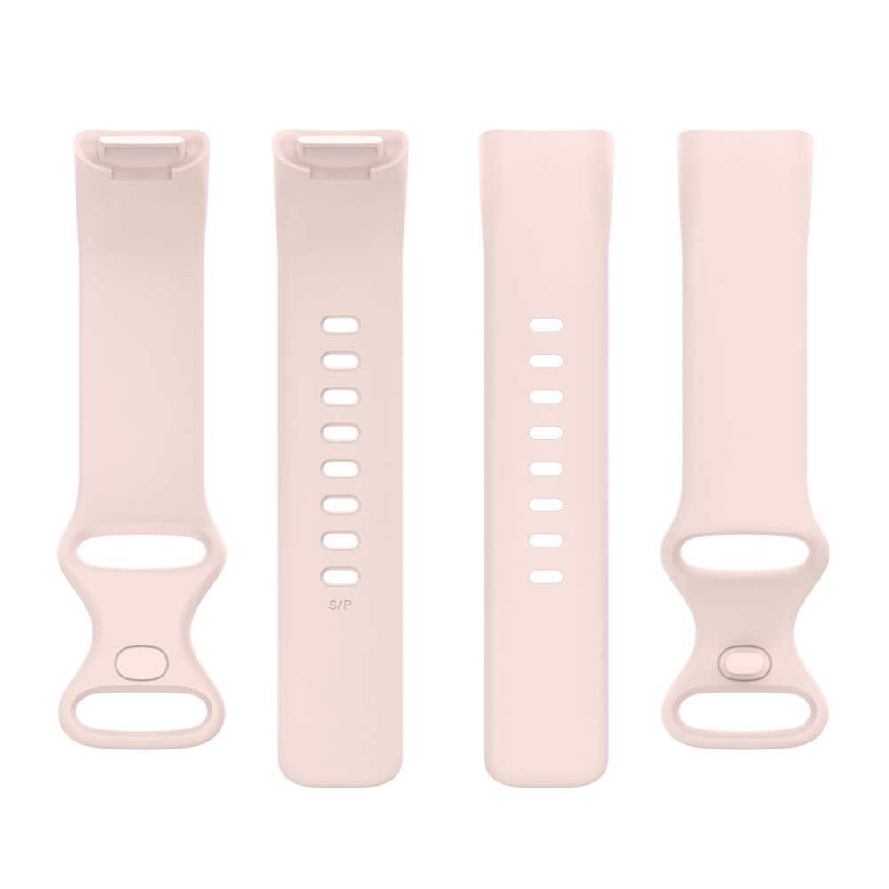  Fitbit Charge 6 / 5 Armband TPU (L) Ljus Rosa
