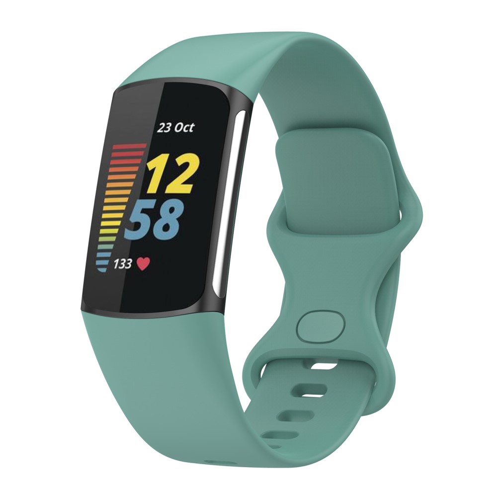  Fitbit Charge 6 / 5 Armband TPU (L) Grön