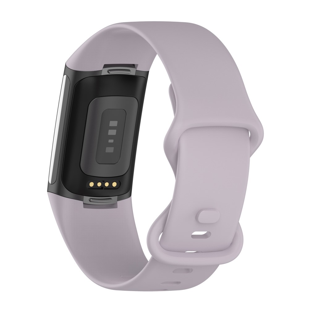  Fitbit Charge 6 / 5 Armband TPU (L) Ljus Lila