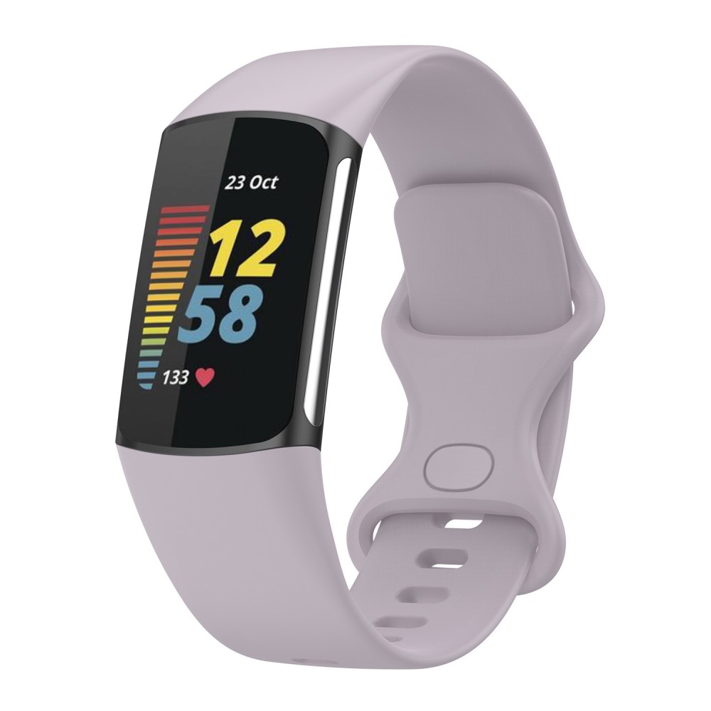  Fitbit Charge 6 / 5 Armband TPU (L) Ljus Lila