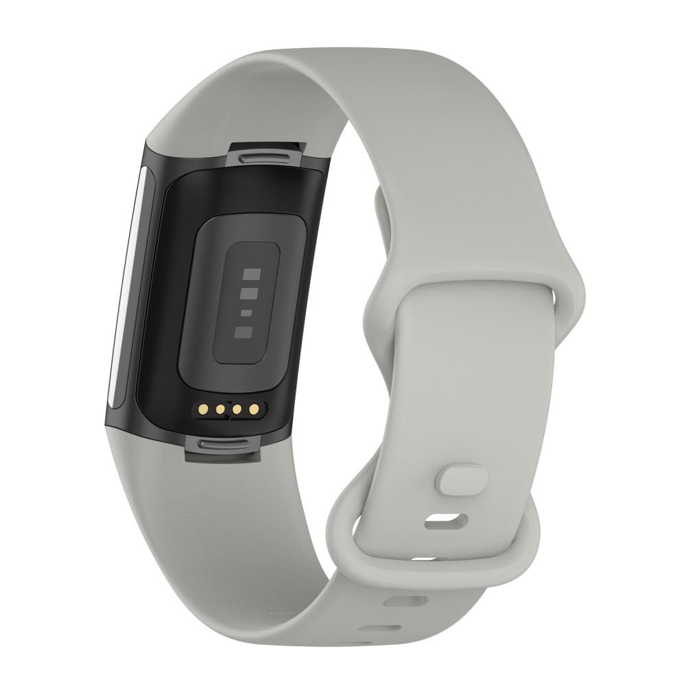  Fitbit Charge 6 / 5 Armband TPU (L) Grå
