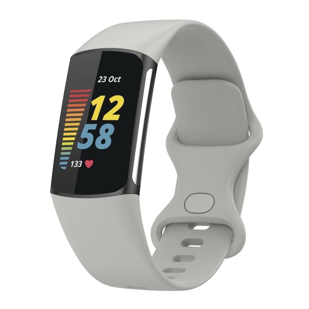  Fitbit Charge 6 / 5 Armband TPU (L) Grå