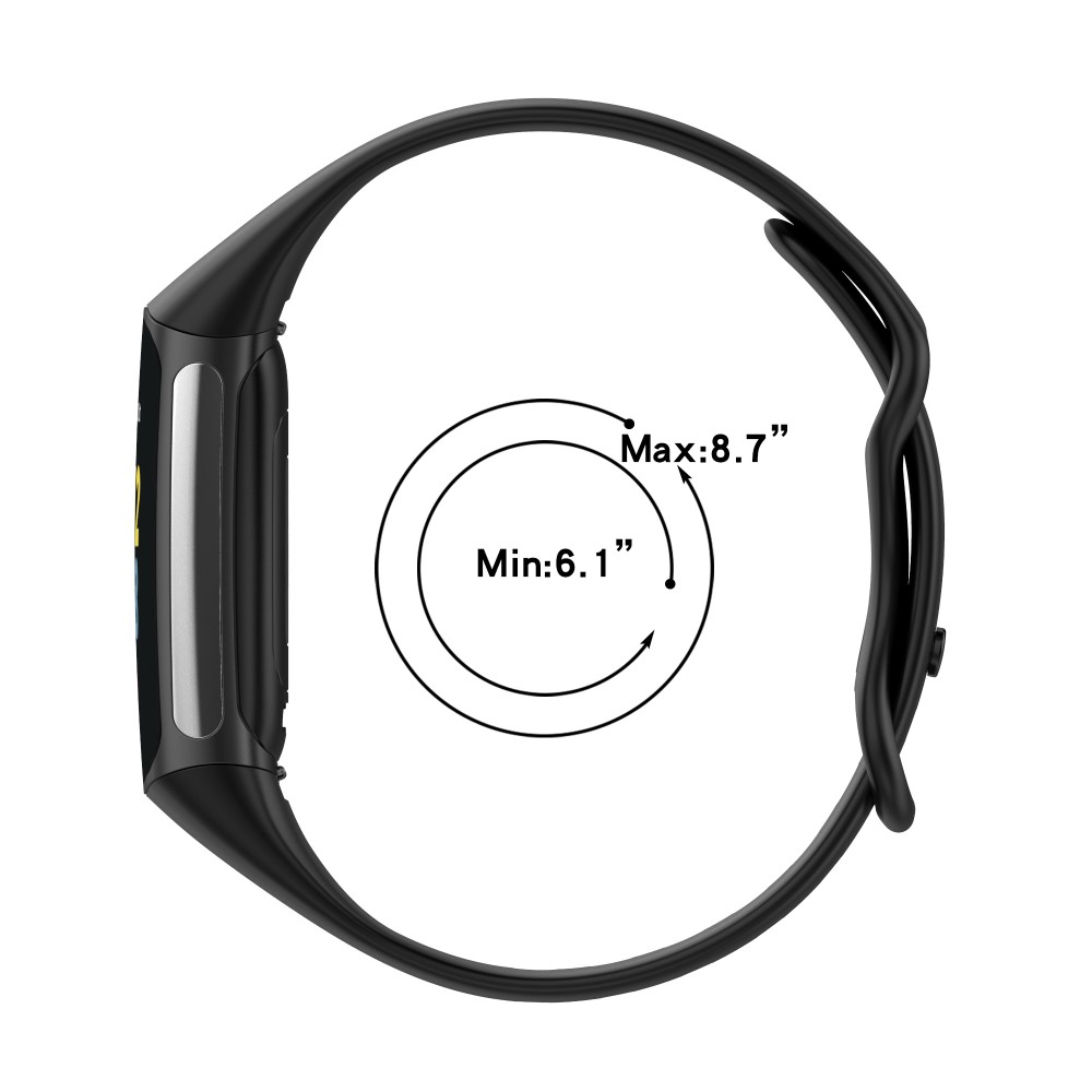  Fitbit Charge 6 / 5 Armband TPU (L) Grå