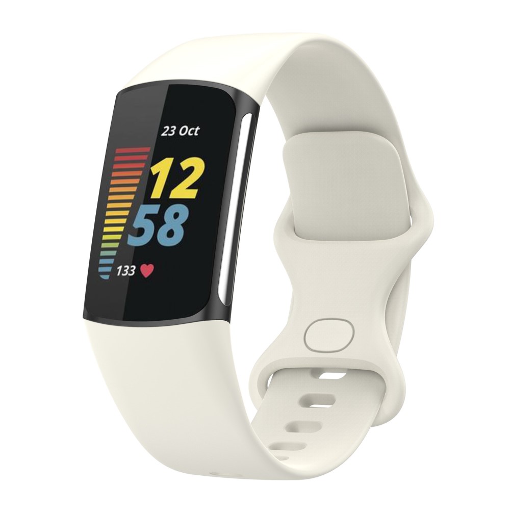  Fitbit Charge 6 / 5 Armband TPU (S) Beige