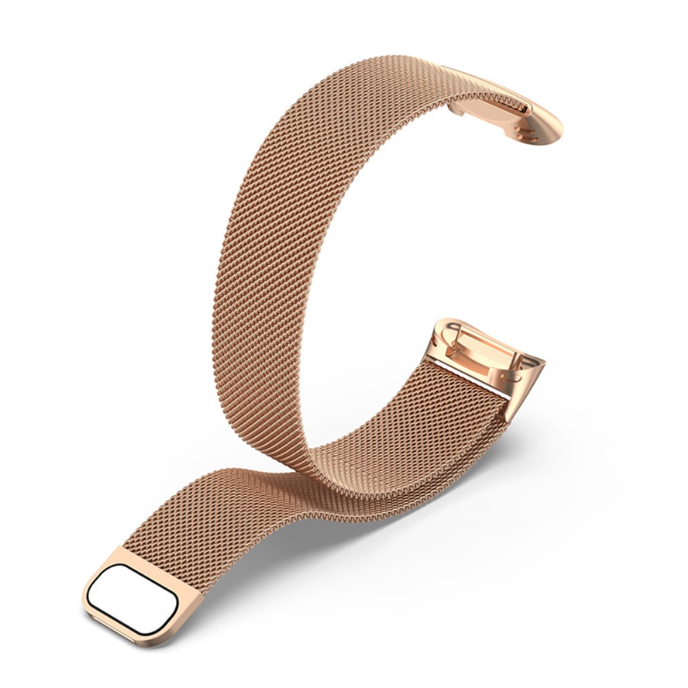  Fitbit Charge 6 / 5 Metall Armband Milanese Loop Roséguld