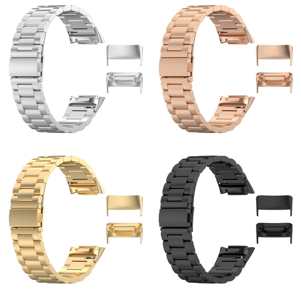 Fästen För Fitbit Charge 5 Metallarmband Roséguld