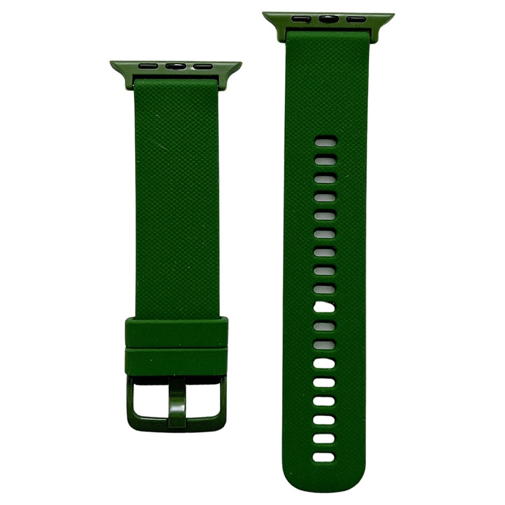  Apple Watch 42/41/40/38 mm Armband Silikon Svartaktig Grön