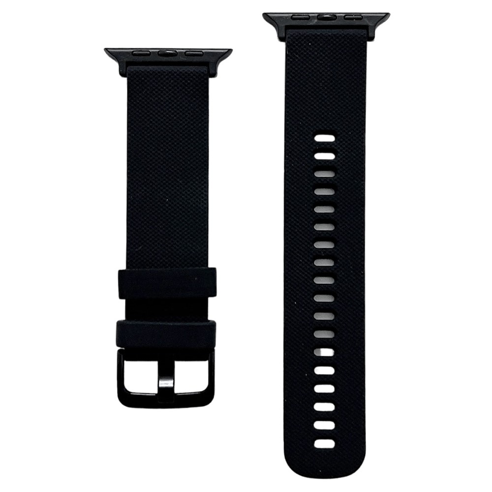  Apple Watch 42/44/45/46/49 mm Armband Silikon Svart