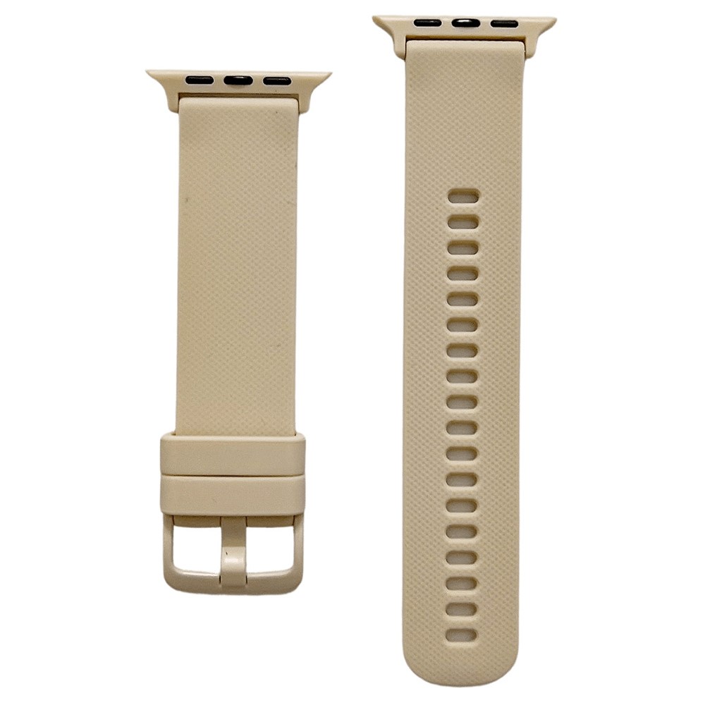  Apple Watch 42/44/45/46/49 mm Armband Silikon Khaki