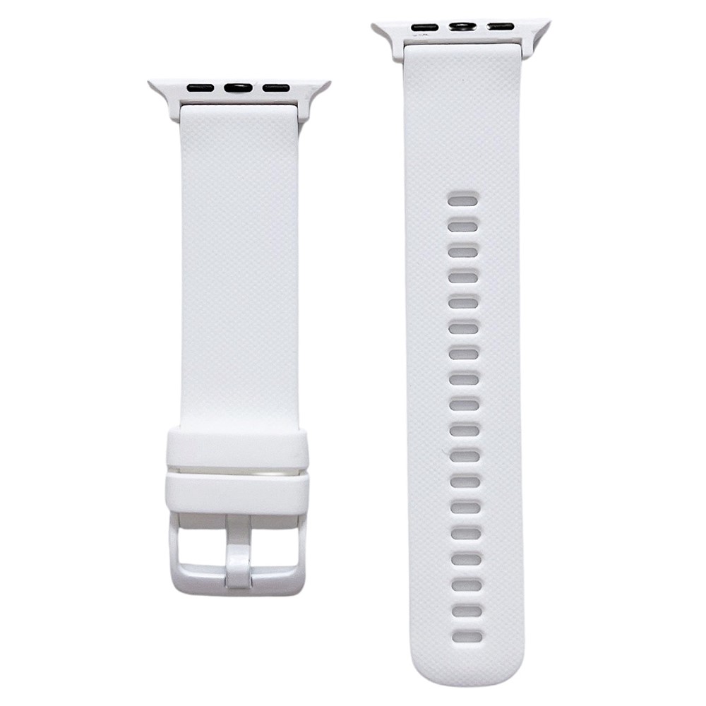  Apple Watch 42/44/45/46/49 mm Armband Silikon Vit