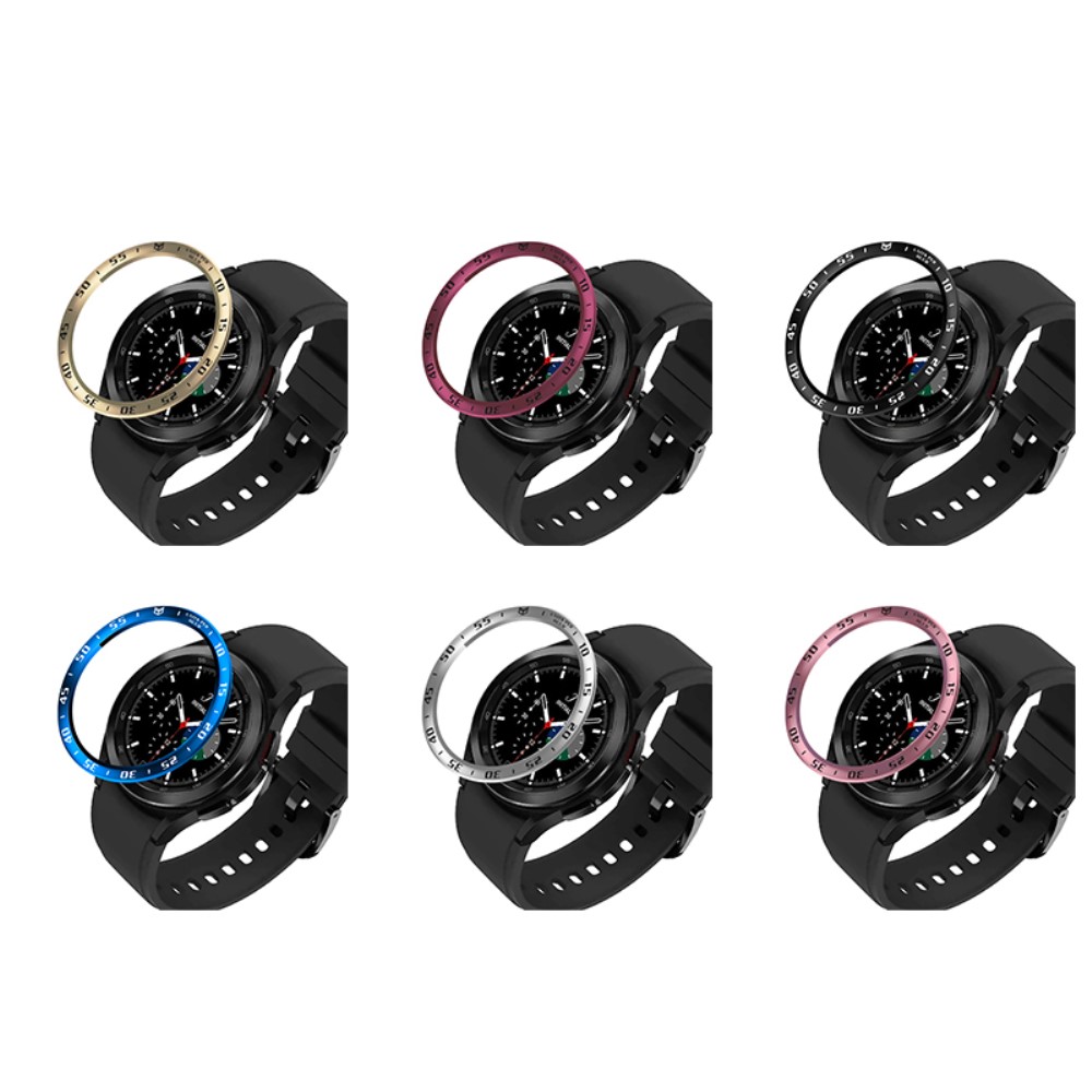  Bezel Skyddande Ring Galaxy Watch4 Classic 42 mm Silver/Svart