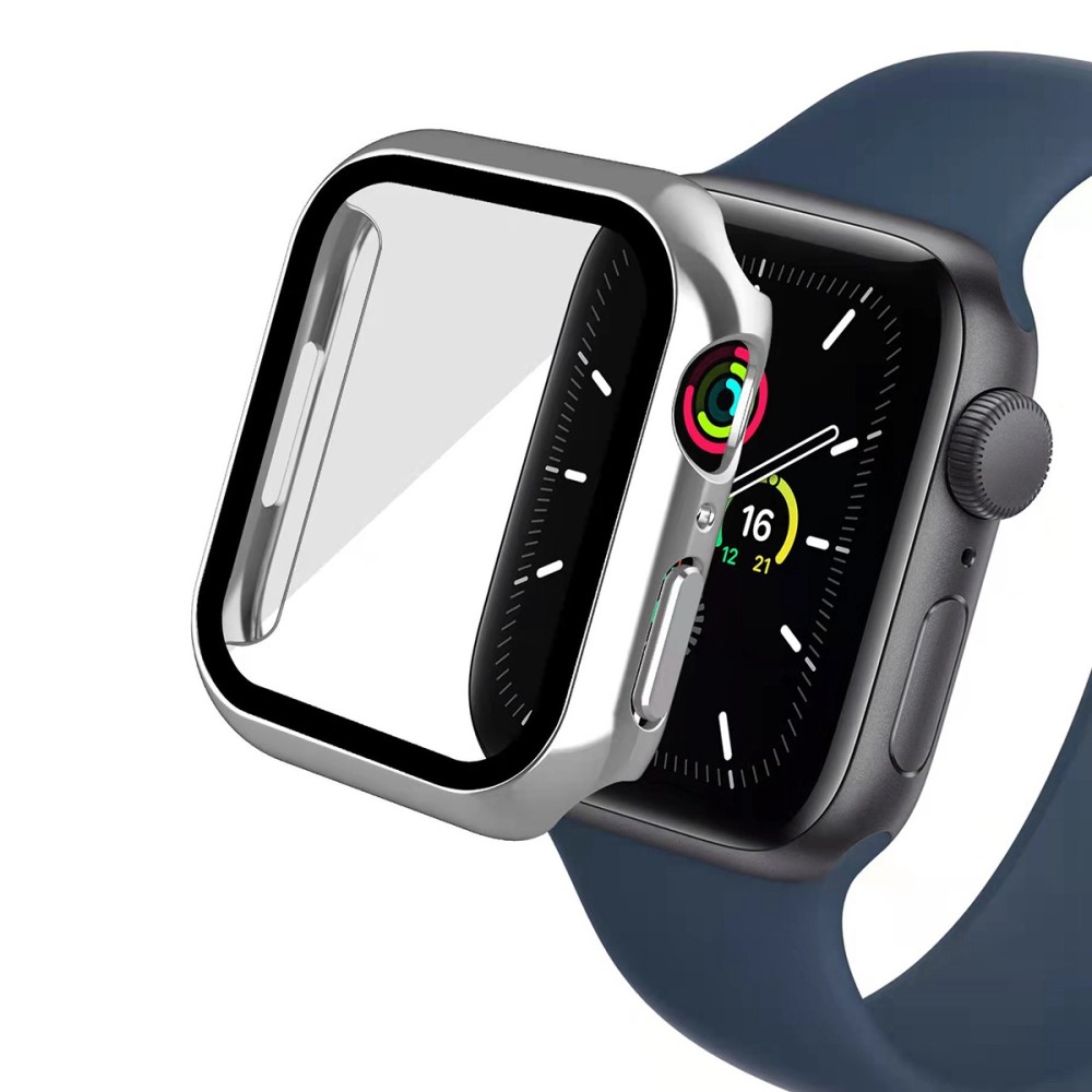  Skärmskydd Härdat Glas Skydd Apple Watch 45 mm Svart