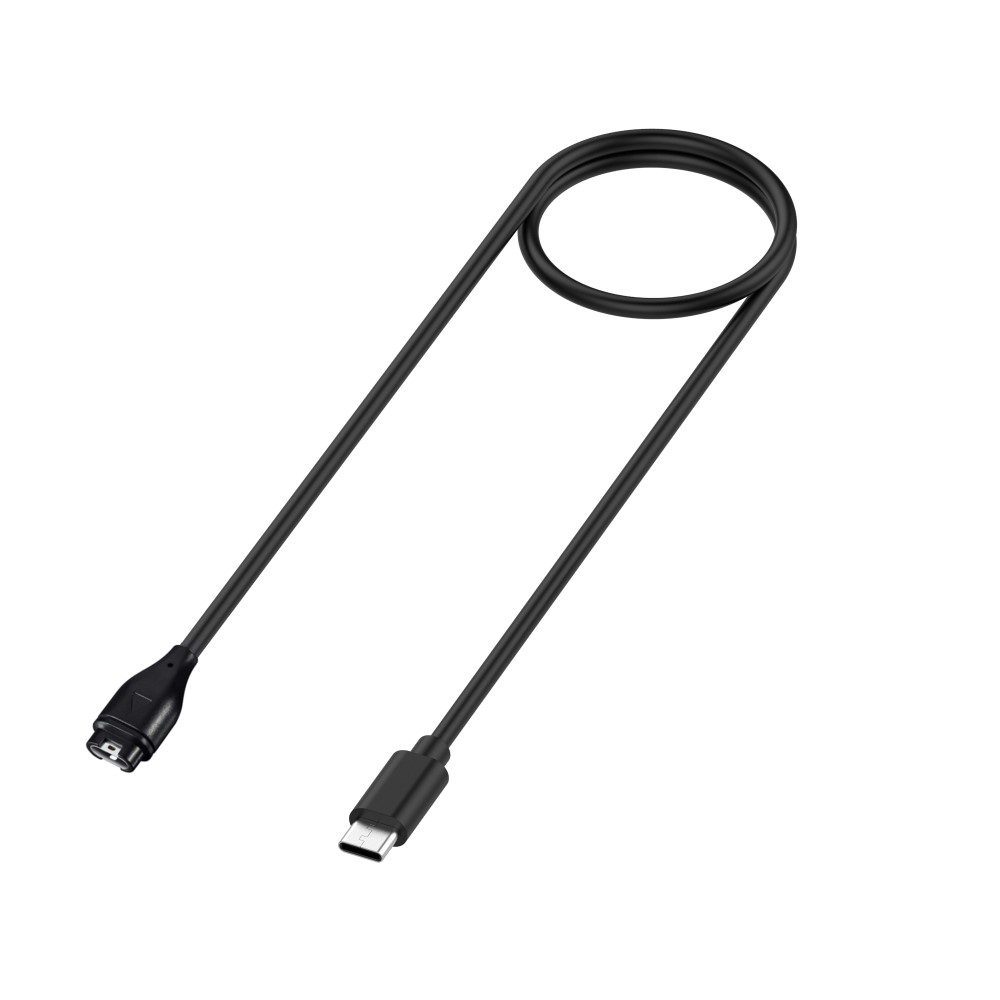  USB-C Laddningskabel 1m Garmin Smartwatch Svart