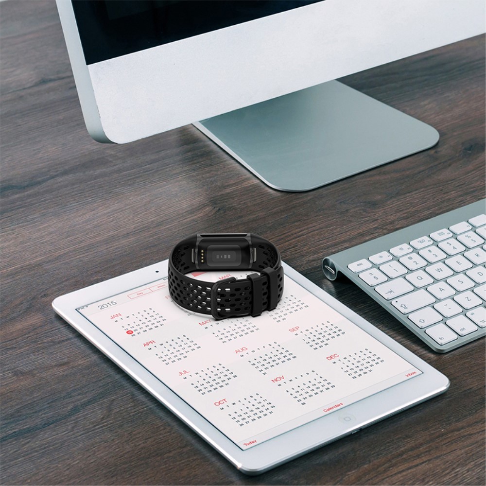  Fitbit Charge 6 / 5 Armband Silikon Ihåligt Korall