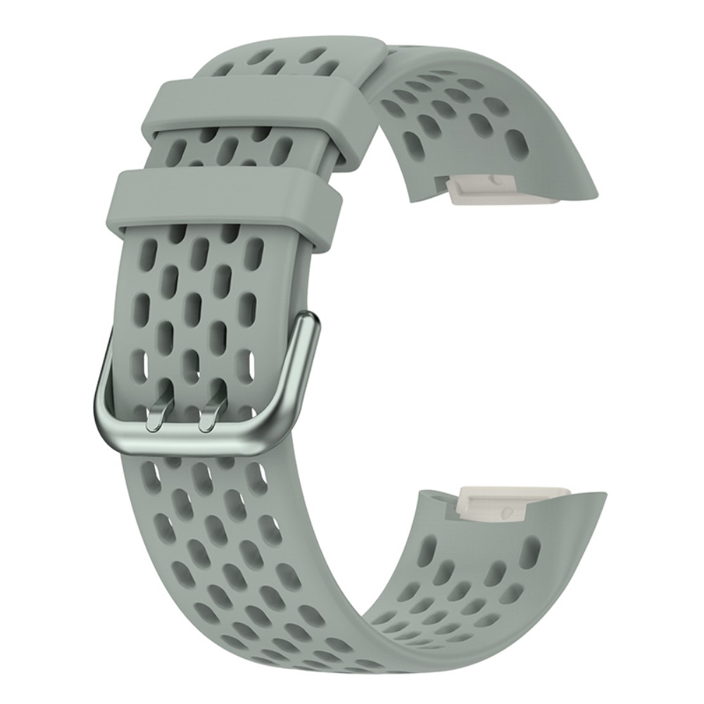  Fitbit Charge 6 / 5 Armband Silikon Ihåligt Grå