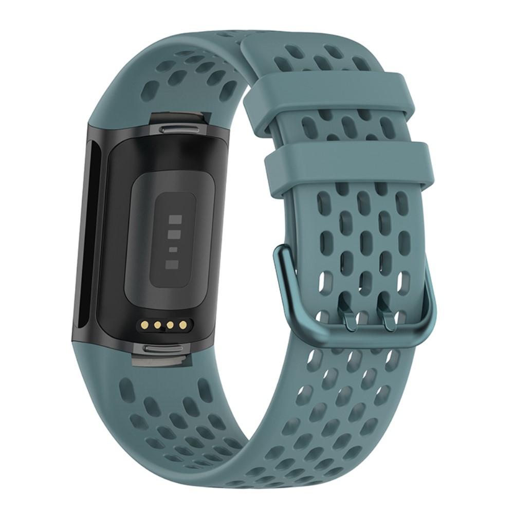  Fitbit Charge 6 / 5 Armband Silikon Ihåligt Blå