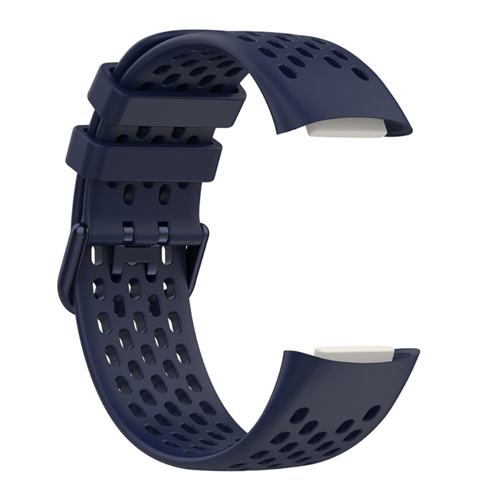  Fitbit Charge 6 / 5 Armband Silikon Ihåligt Mörk Blå