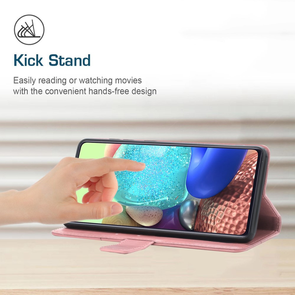 Motorola Edge 30 Fusion 5G Fodral Y-Shape Läder Roséguld