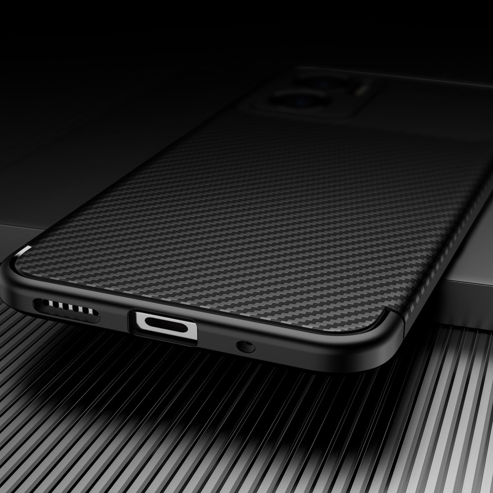  Xiaomi Redmi 10 5G Skal Kolfiber Textur Svart