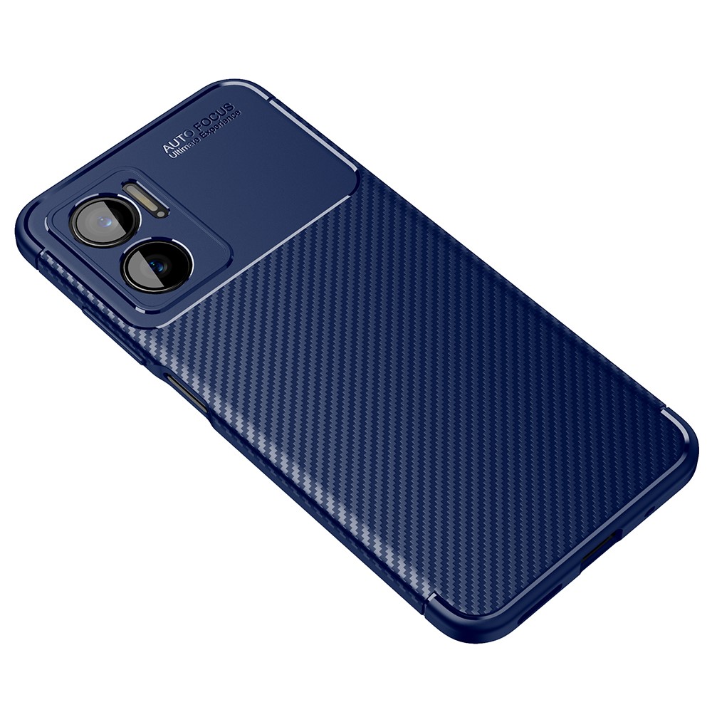 Xiaomi Redmi 10 5G Skal Kolfiber Textur Blå