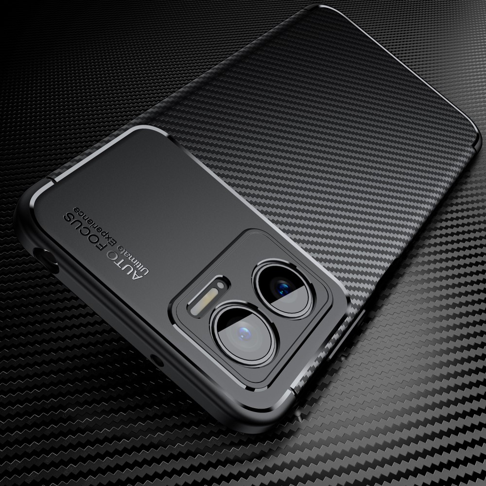  Xiaomi Redmi 10 5G Skal Kolfiber Textur Blå