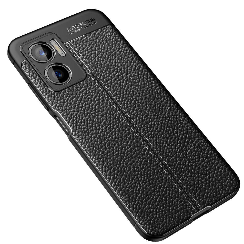  Xiaomi Redmi 10 5G Skal Litchi Textur Svart