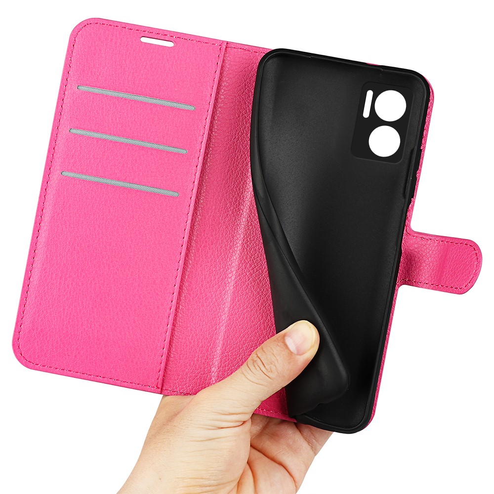  Xiaomi Redmi 10 5G Fodral Litchi Läder Rosa