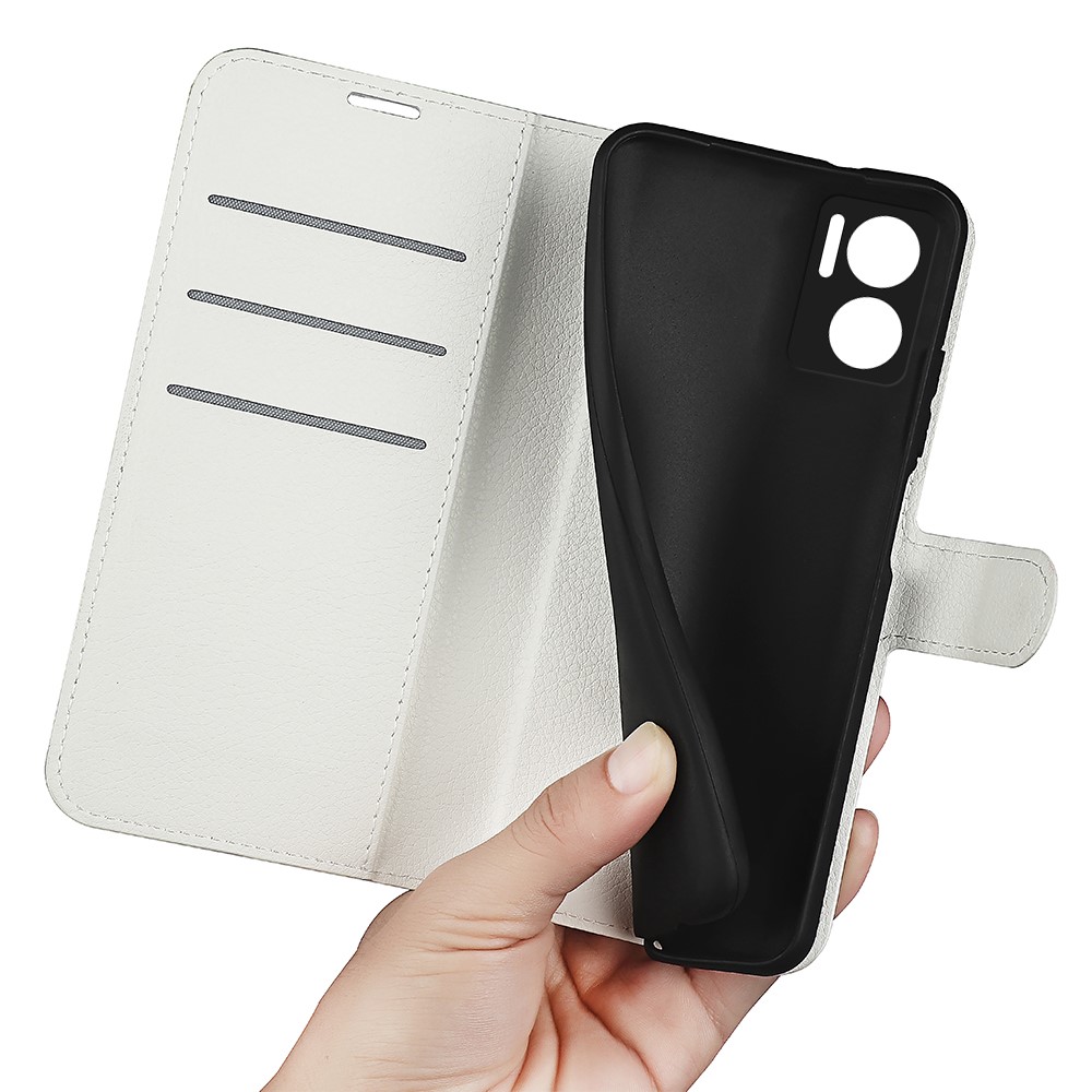 Xiaomi Redmi 10 5G Fodral Litchi Läder Vit