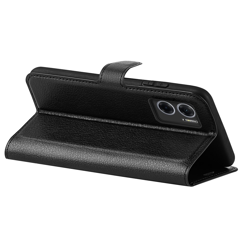  Xiaomi Redmi 10 5G Fodral Litchi Läder Svart