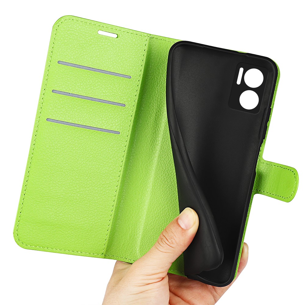  Xiaomi Redmi 10 5G Fodral Litchi Läder Grön