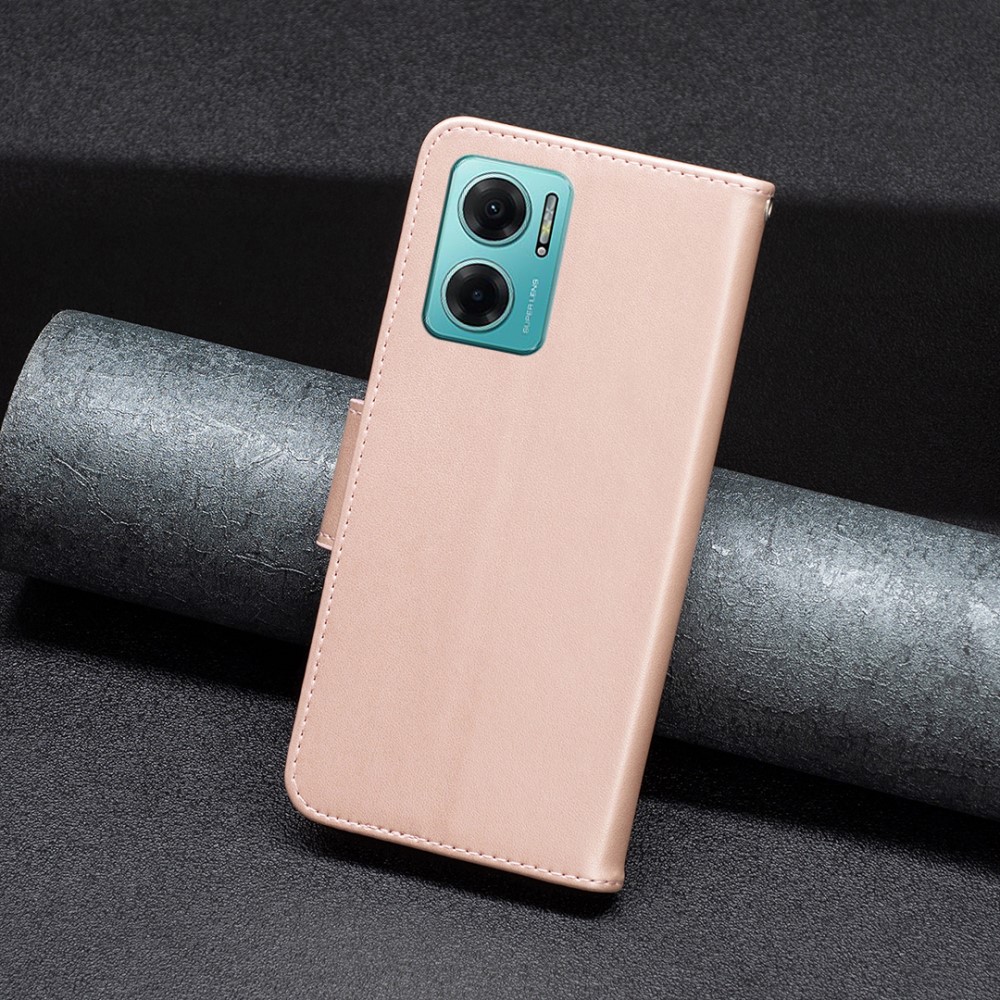  Xiaomi Redmi 10 5G Fodral Butterfly Roséguld