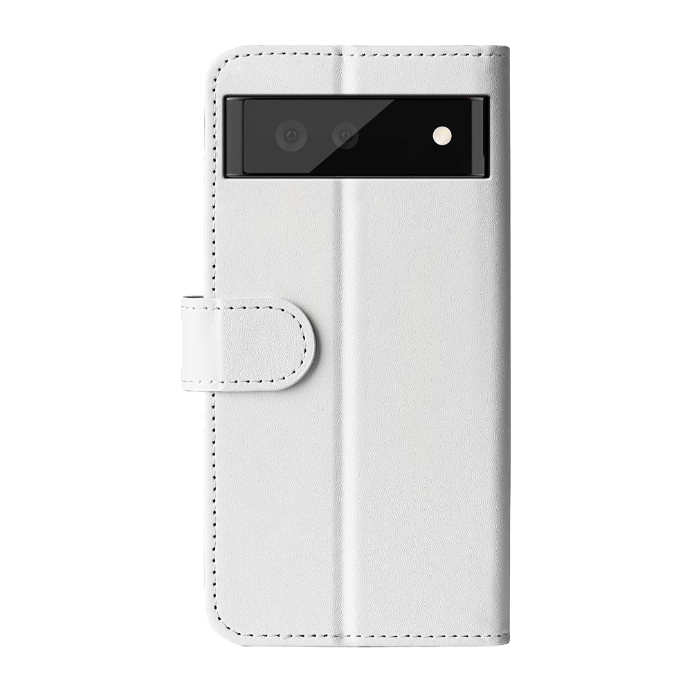  Google Pixel 7 Fodral Crazy Horse Läder Vit