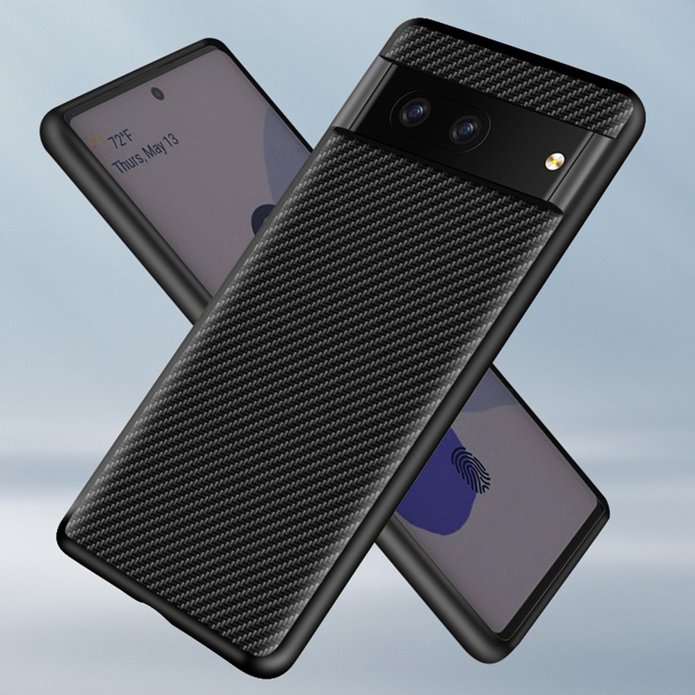  Google Pixel 7 Skal Kolfiber Textur Guld
