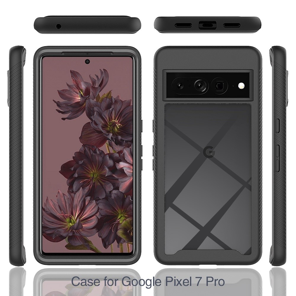  Google Pixel 7 Pro Skal 360 Shockproof Hybrid Svart