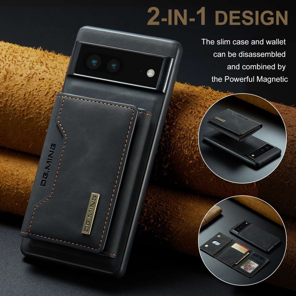 DG.MING DG.MING Google Pixel 7 Skal 2in1 Magnetisk Avtagbart Kortfack