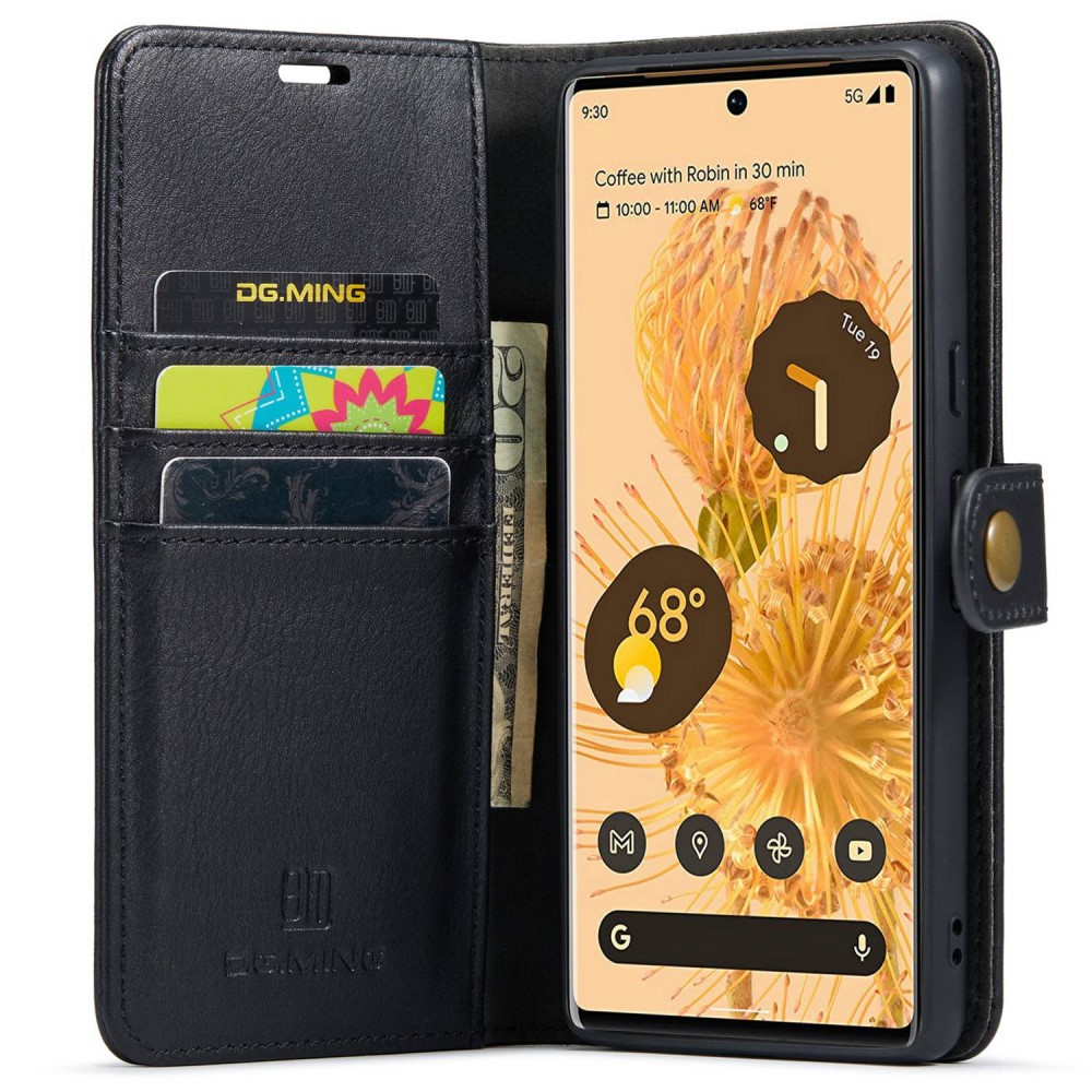 DG.MING DG.MING Google Pixel 7 Pro 2in1 Magnet Fodral / Skal Svart