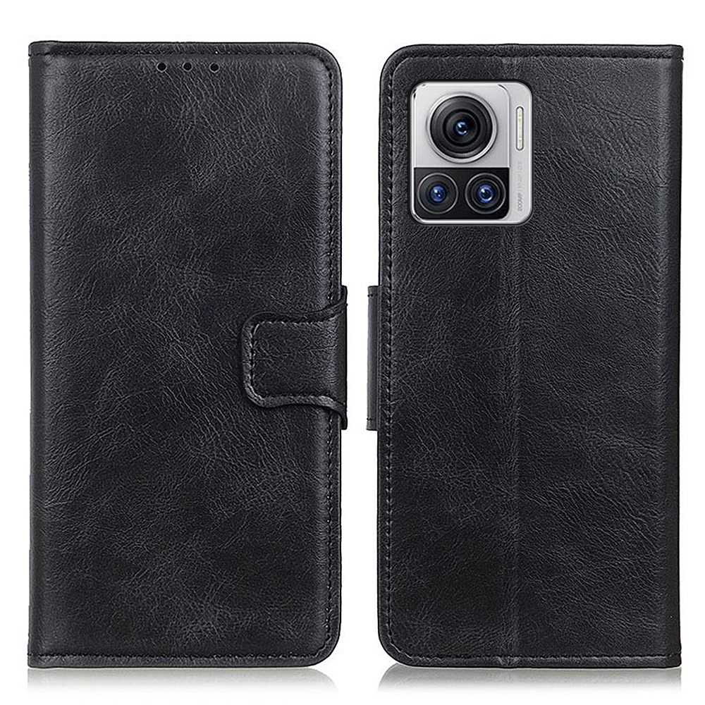  Motorola Moto 30 Fusion 5G Fodral Split Läder Svart