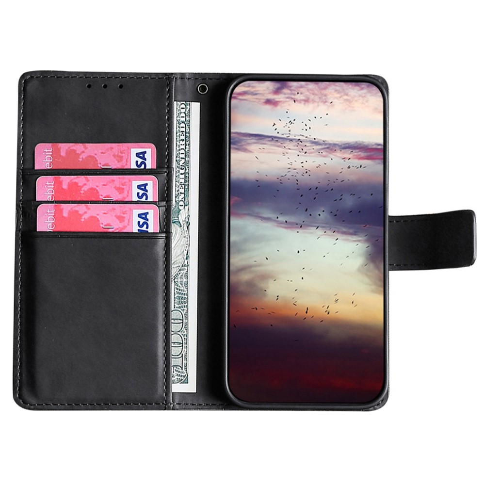  Sony Xperia 5 IV Fodral Krokodil Textur Svart