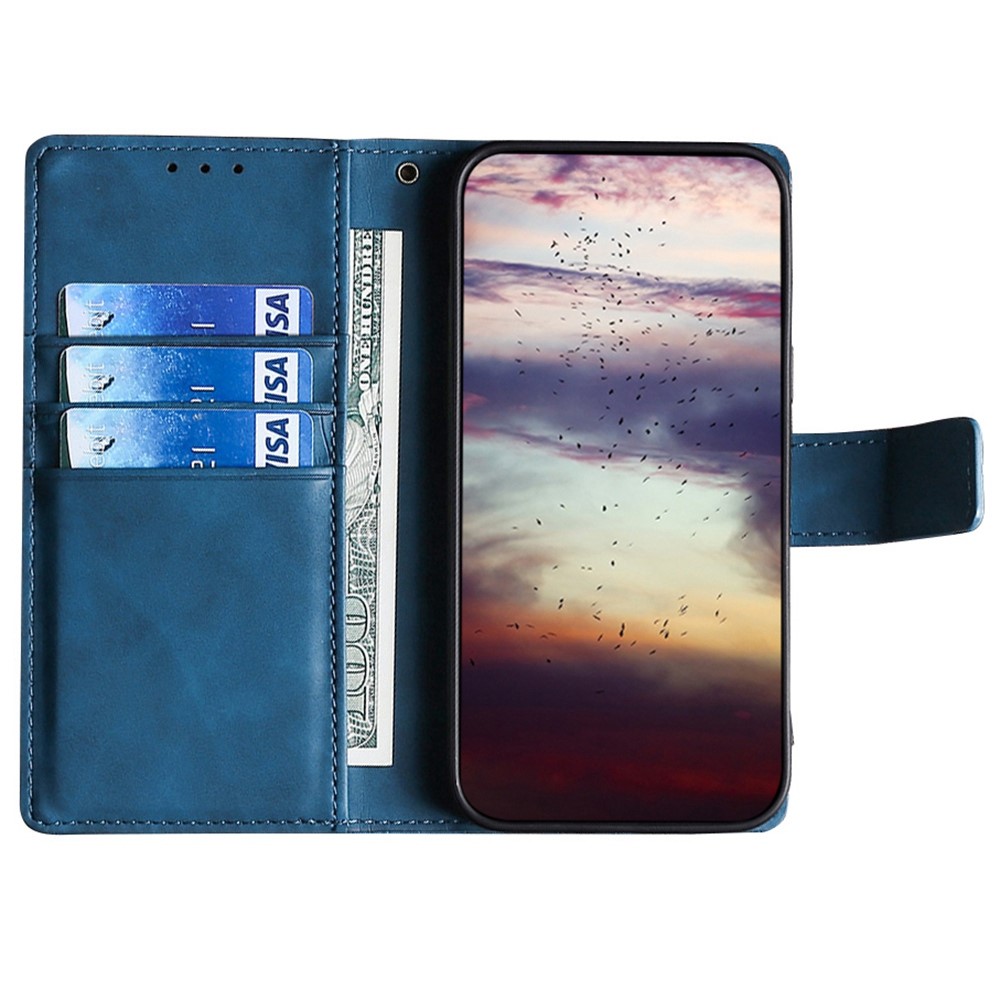  Sony Xperia 5 IV Fodral Krokodil Textur Blå
