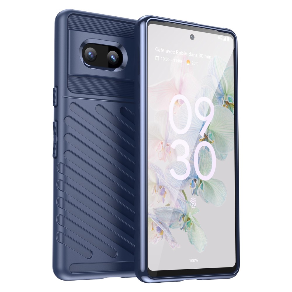  Google Pixel 7 Skal Twill Textur Blå