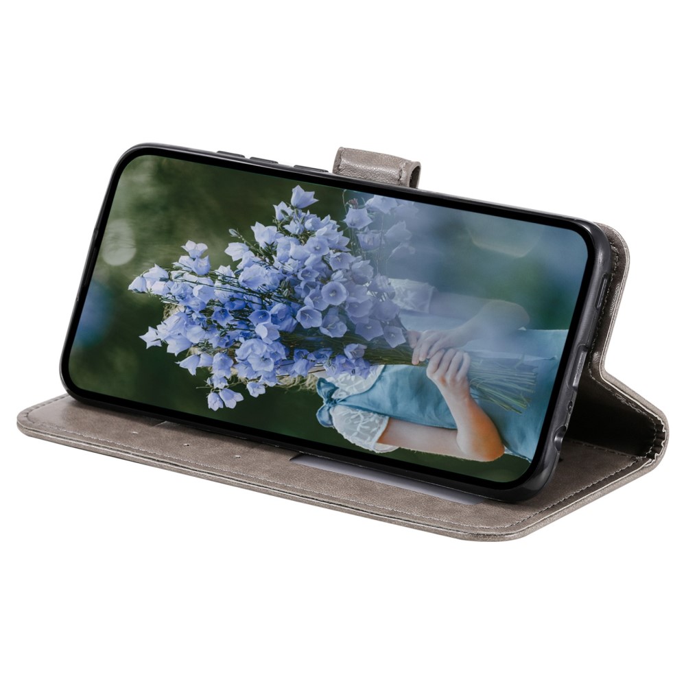  Sony Xperia 5 IV Fodral Mandala Läder Grå