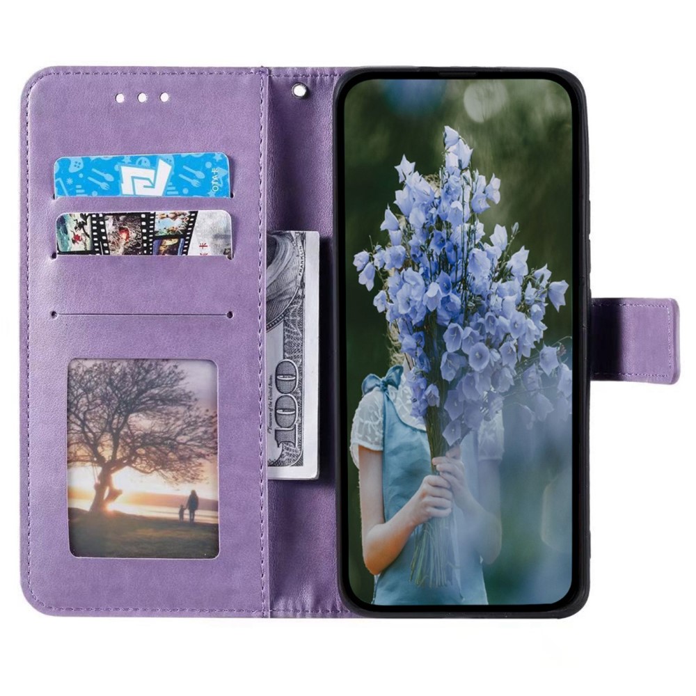  Sony Xperia 5 IV Fodral Mandala Läder Lila