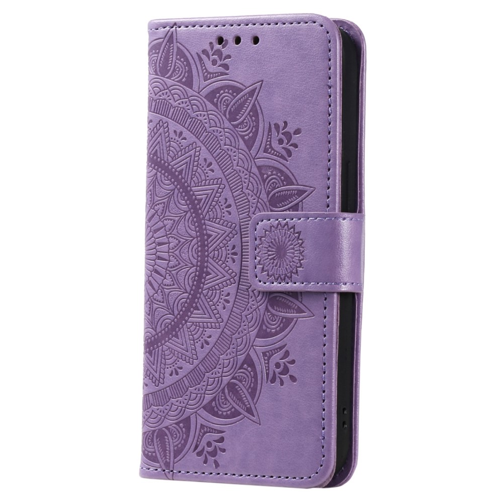  Sony Xperia 5 IV Fodral Mandala Läder Lila